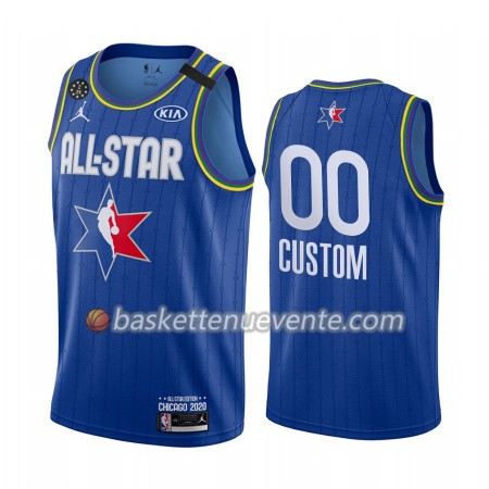 Maillot Basket 2020 All-Star Personnalisé Jordan Brand Bleu Swingman - Homme